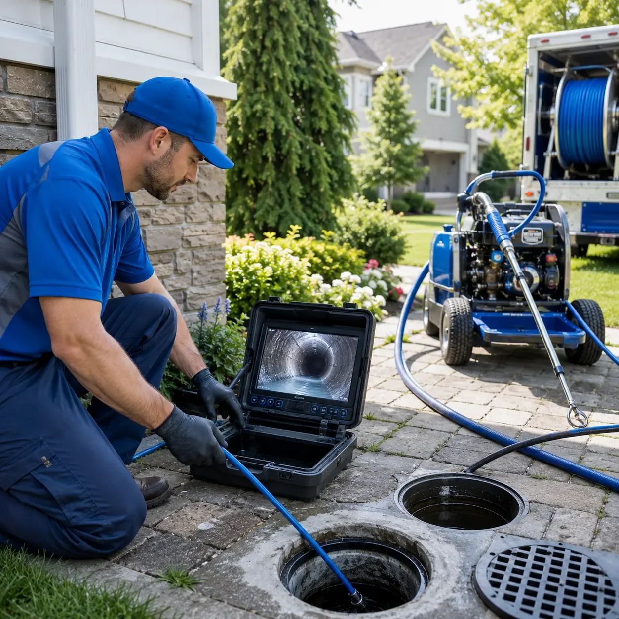 Outdoor drain cleaning professionals serving Russiaville, IN